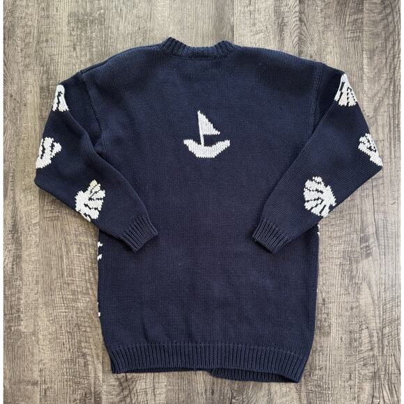 Vintage Best American Clothing Co Cotton Blend Nautical Button Cardigan Size S - Picture 4 of 16